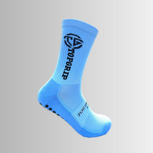 Football Grip Socks Light Blue