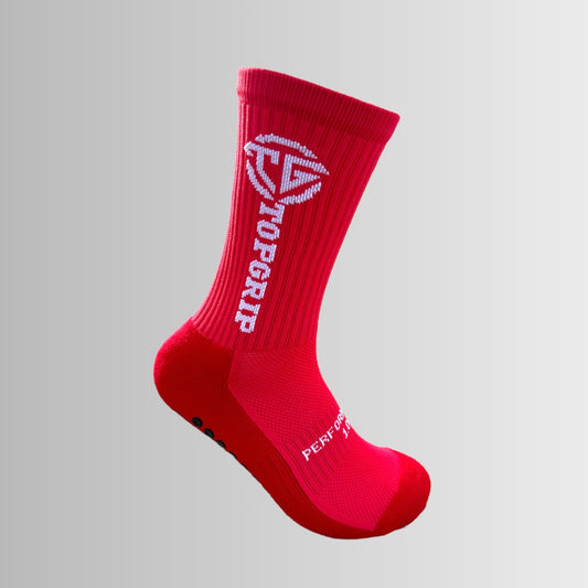 Football Grip Socks Red